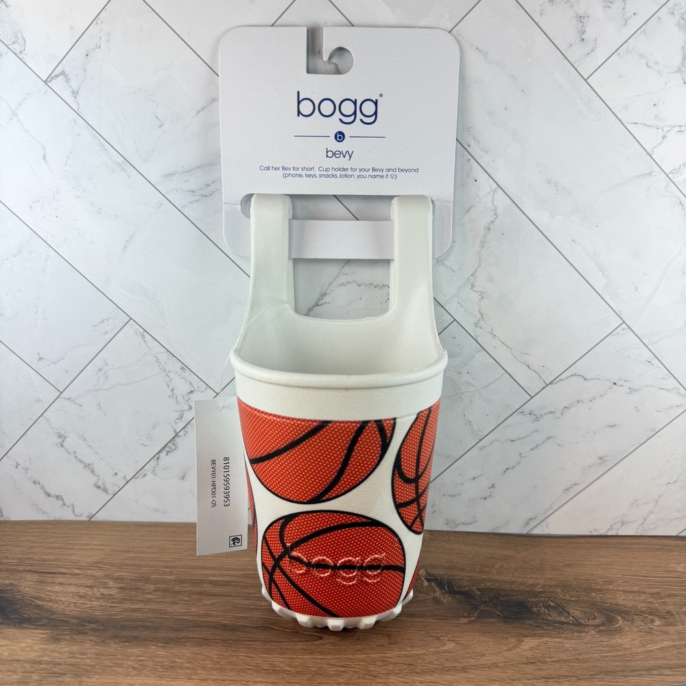 Bogg Bag Bevy Basketball Theme Cup Holder for Drinks Keys Phone Snacks NWT